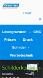 Mobile Screenshot of gravi-tec.de