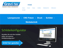 Tablet Screenshot of gravi-tec.de